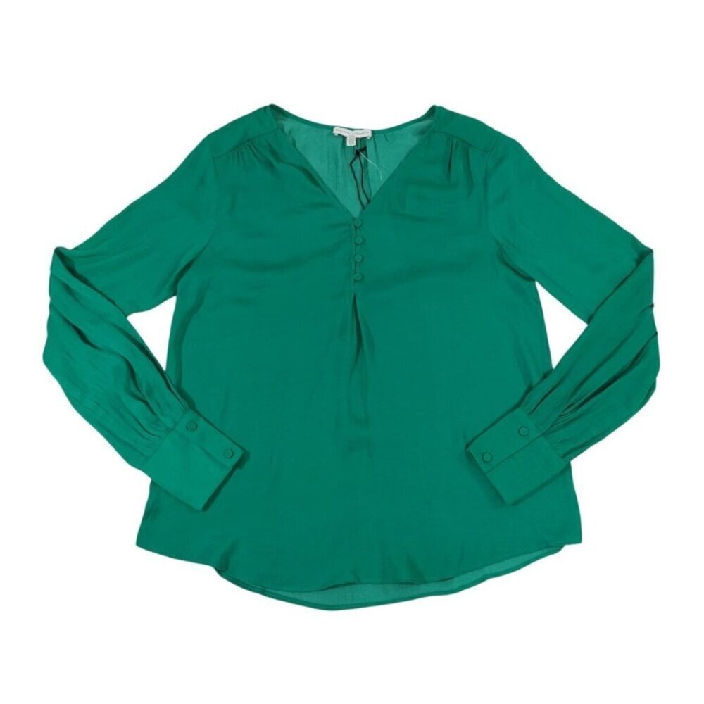 Maison DAmélie Paris Green Long Sleeve Button Detail Blouse XS Womens Top. - Picture 2 of 11